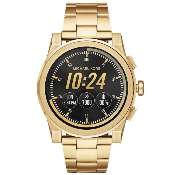 michael kors men's goldtone grayson smartwatch