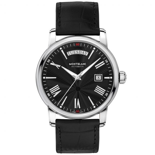 montblanc leather watch