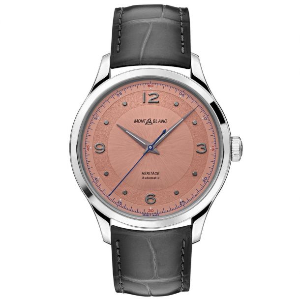 montblanc leather watch