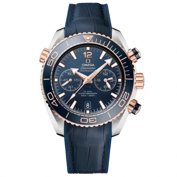 omega blue leather strap