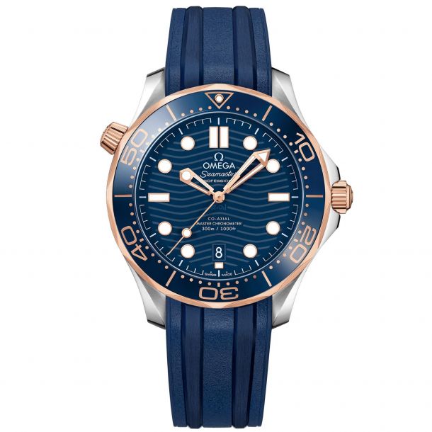 Men's OMEGA Seamaster Professional Diver Blue Rubber Strap Watch  O21022422003002 | REEDS Jewelers