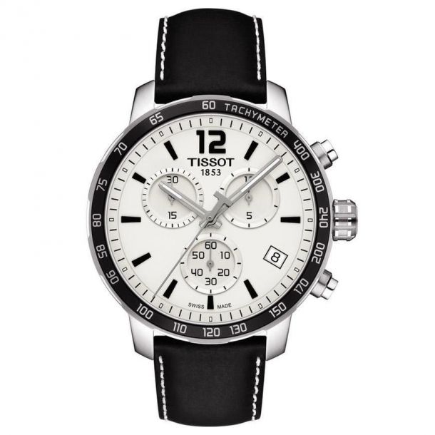 tissot quickster chronograph blue dial men's watch