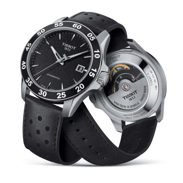 tissot v8 swissmatic black