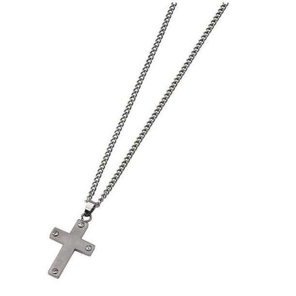 versace cross necklace