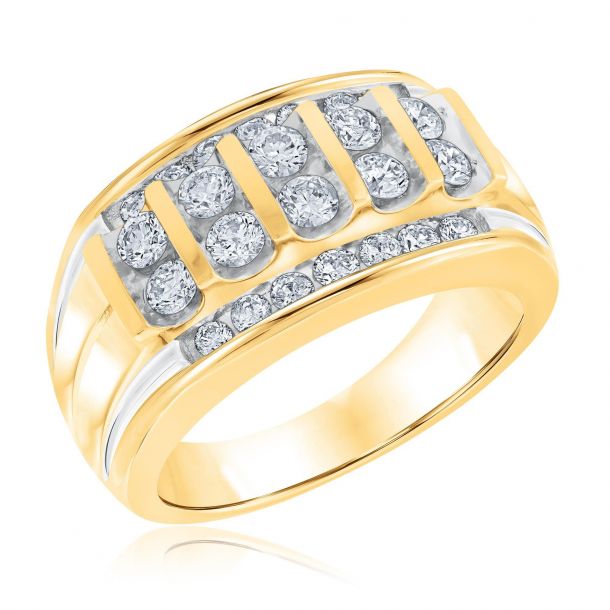 Men S Two Tone Diamond Ring 1 1 2ctw Reeds Jewelers Local services » research triangle » north carolina » charlotte, nc » jewelers. men s two tone diamond ring 1 1 2ctw