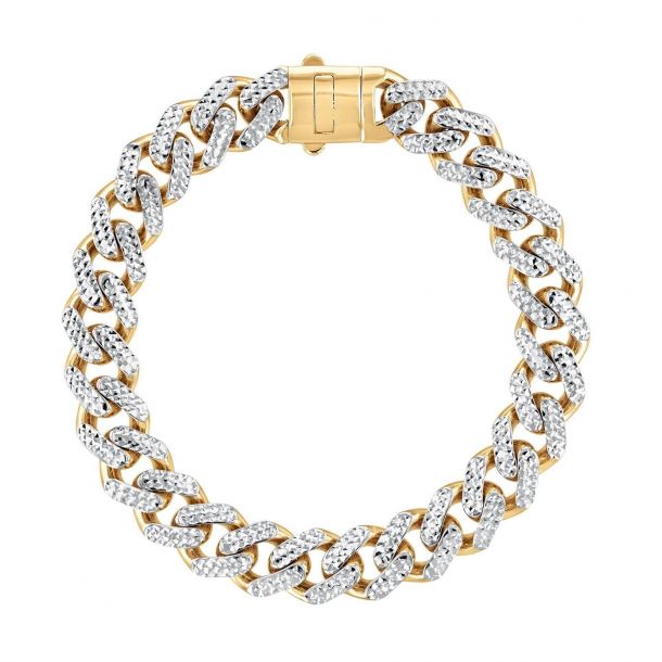 Men's Two-Tone Miami Cuban Link Chain 