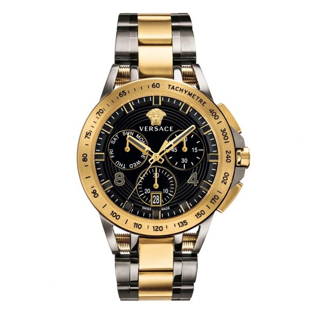 Men's Versace Sport Tech Chronograph Two-Tone Stainless Steel Watch