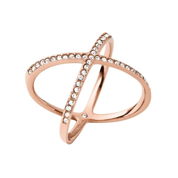 Michael Kors Pavé Gold-Tone Midi Ring Size | REEDS Jewelers