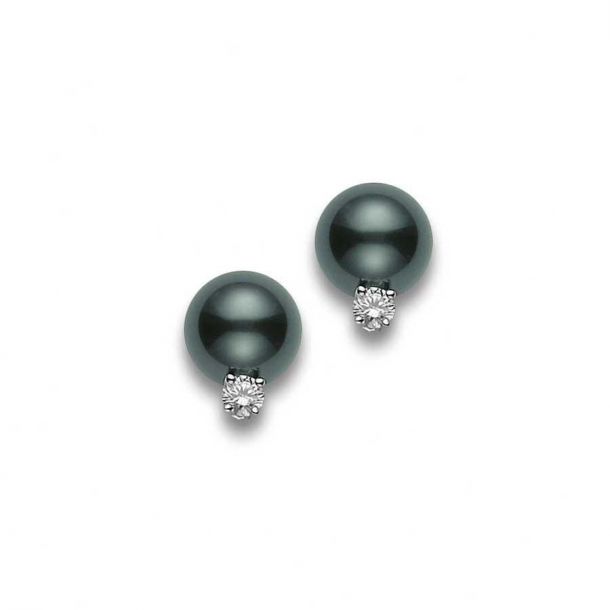 MIKIMOTO 8mm Cultured Black South Sea 