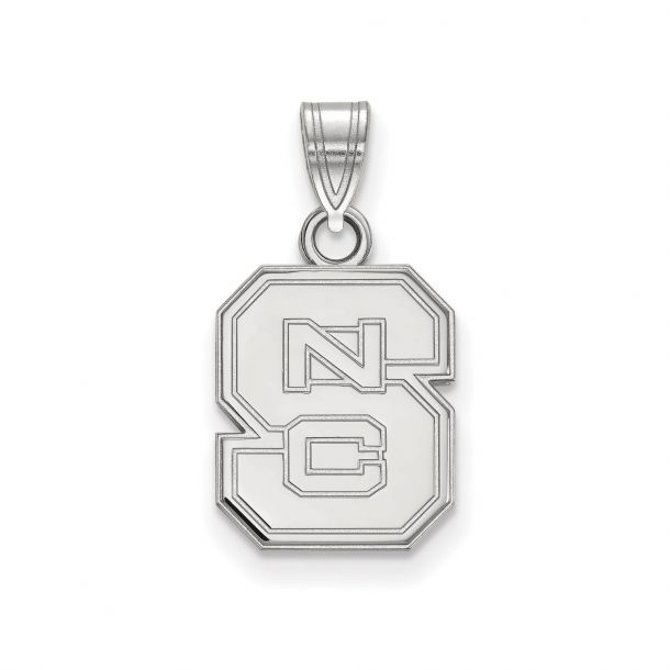 925 Sterling Silver Rhodium-plated Laser-cut University of North Carolina Heart Pendant 925 Sterling Silver Rhodium-plated Laser-cut University of North Carolina Heart Pendant