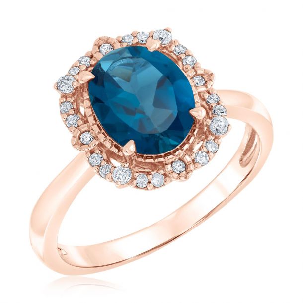 oval blue topaz
