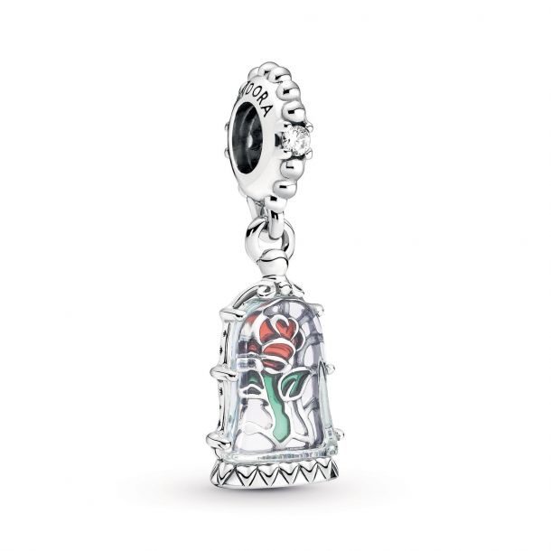 the Beast Enchanted Rose Dangle Charm 