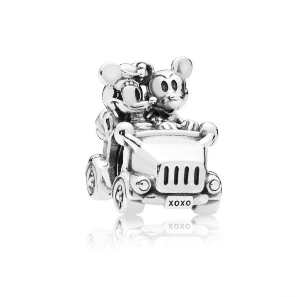 Authentic Sterling Silver Minnie & Mickey Infinity Disney CZ Bead Charm