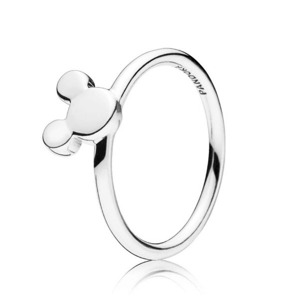 925 Sterling Silver Disney Mickey Mouse Ring STE BEE Clear CZ 