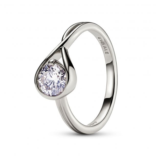 Pandora Brilliance 0.75ct LabCreated Diamond White Gold Ring REEDS