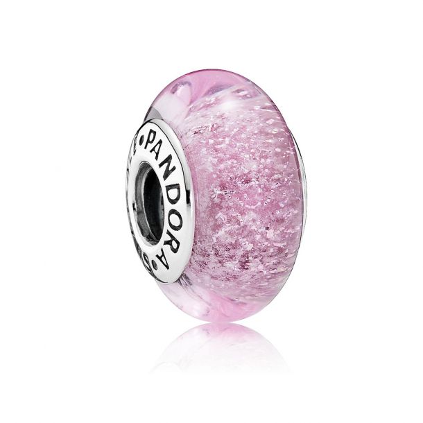 PANDORA Disney Rapunzel's Signature Color Charm, Murano Glass REEDS