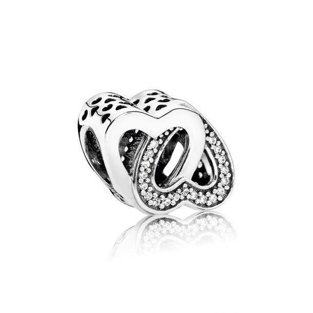 Pandora Entwined Love Charm with Clear Cubic Zirconia | REEDS Jewelers