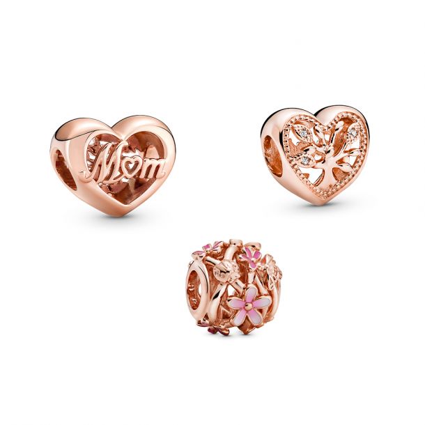 Pandora Family Loves Mom Charm Trio 