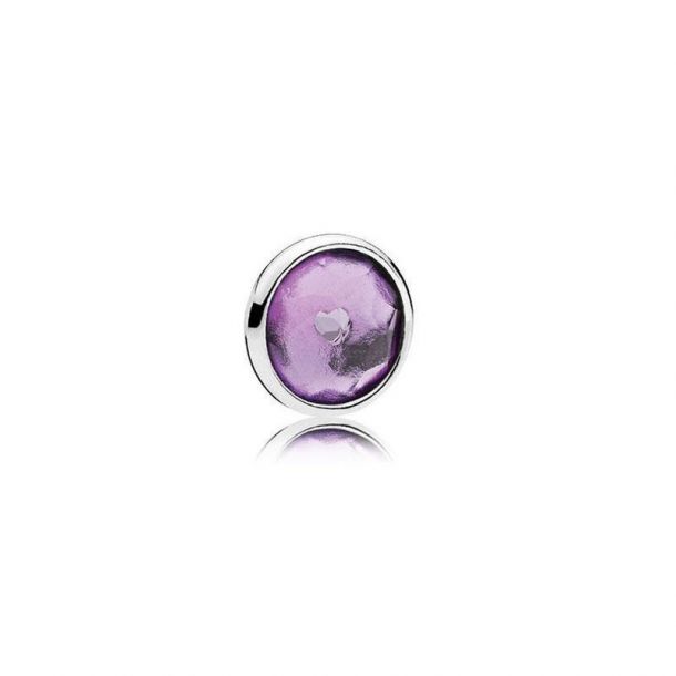 Pandora February Droplet Petite Locket 
