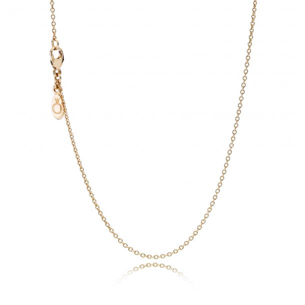 Pandora Gold Chain Necklace, .5mm - 17 