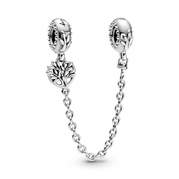 Pandora Heart Family Tree Safety Chain 