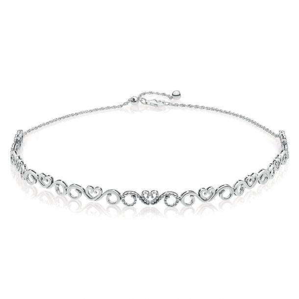 Silver Choker Necklace Pandora Factory 