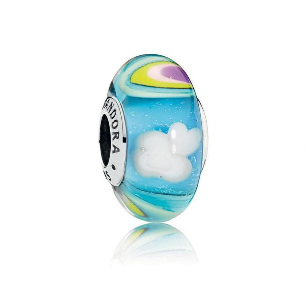Pandora Iridescent Rainbow Murano Glass Charm