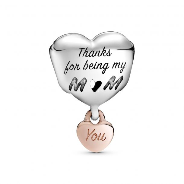 Pandora Love You Mom Heart Charm 