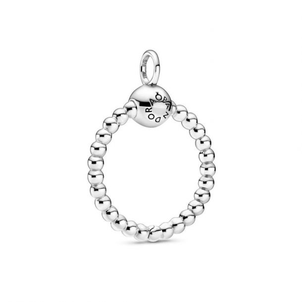 Pandora Moments Small Beaded O Pendant 