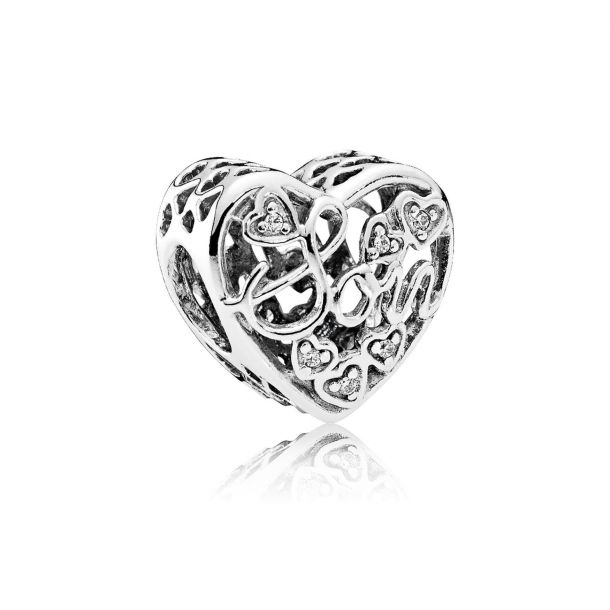 Pandora Mother \u0026 Son Bond Charm, Clear 