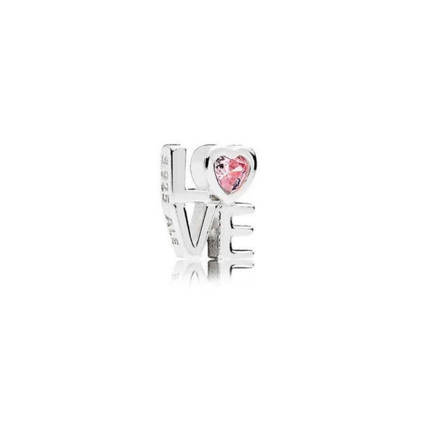 Pandora Pink LOVE Petite Locket Charm 