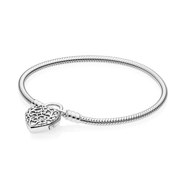 Pandora Regal Heart Padlock Bracelet 