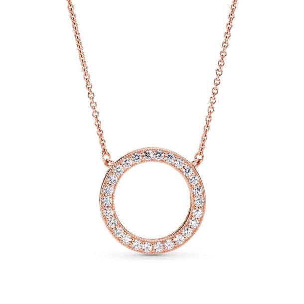 Pandora Rose Circle Of Sparkle Necklace Reeds Jewelers - Rose Gold Pendants Pandora Pandora Rose Circle Of Sparkle Necklace Reeds Jewelers - Rose Gold Pendants Pandora