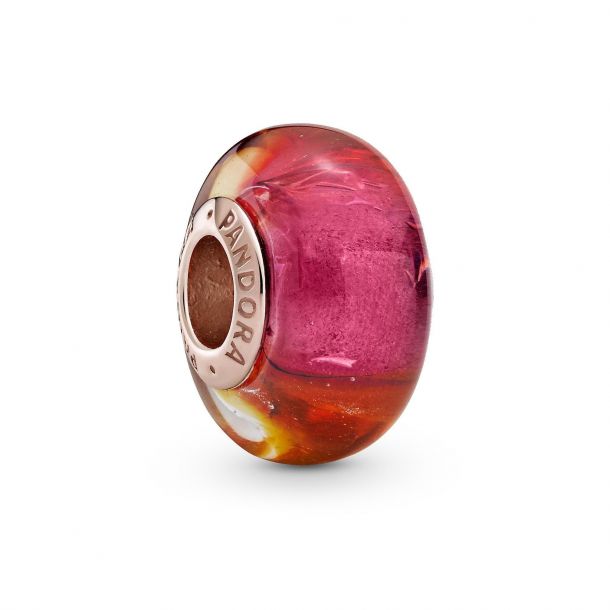 Pandora Glittering Sunset Murano Glass 