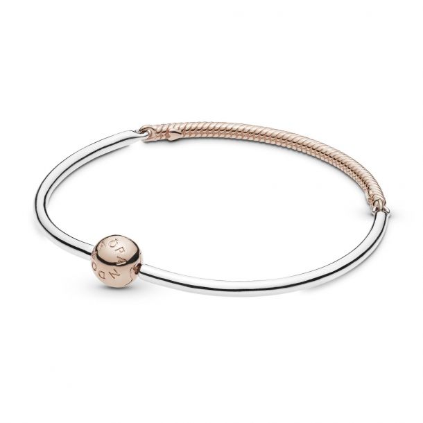 Pandora Rose Moments Three-Link Bangle Bracelet