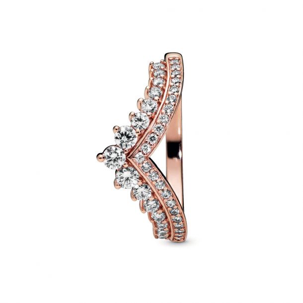 Pandora Princess Wishbone Ring, Rose 