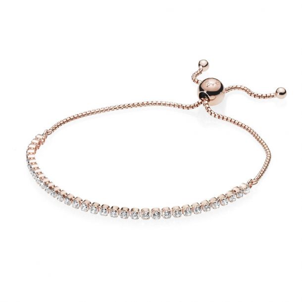 SKU Jewelry Rose Gold Plated Sterling Silver Bracelet SKU Jewelry Rose Gold Plated Sterling Silver Bracelet
