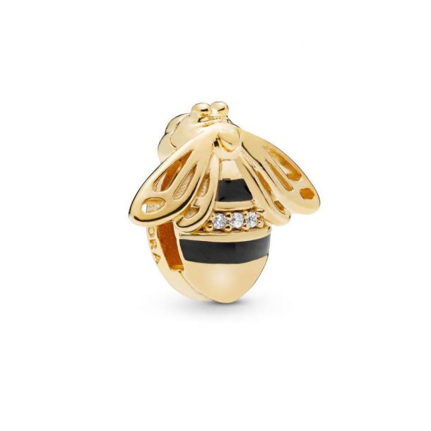 Pandora Shine™ Reflexions™ Queen Bee Clip Charm, Black Enamel Pandora Shine™ Reflexions™ Queen Bee Clip Charm, Black Enamel