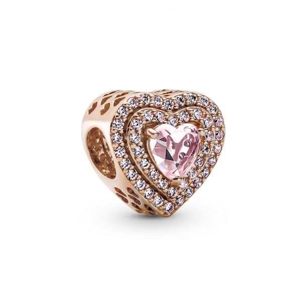 Pandora Sparkling Levelled Heart Charm 