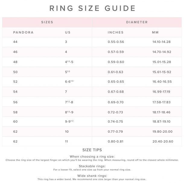 Pandora Sparkling Love Knot Ring, Clear 