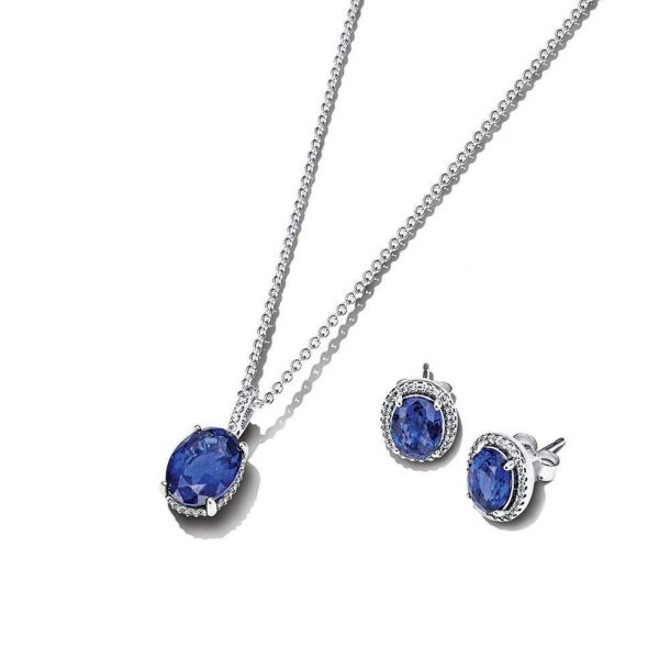 combate Comparable Todo el tiempo Pandora Sparkling Statement Halo Necklace and Earring Gift Set | REEDS  Jewelers