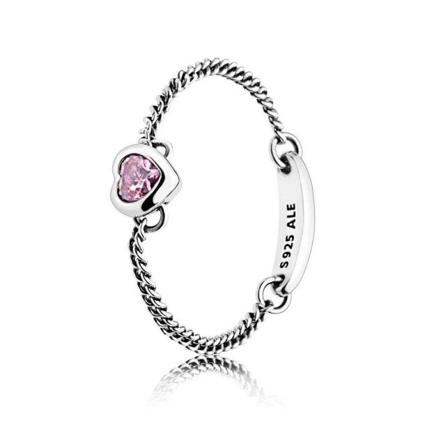 PANDORA Spirited Heart Ring, Pink Cubic Zirconia REEDS Jewelers