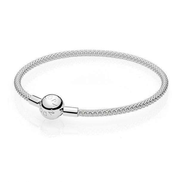 Pandora Sterling Silver Mesh Bracelet | REEDS Jewelers