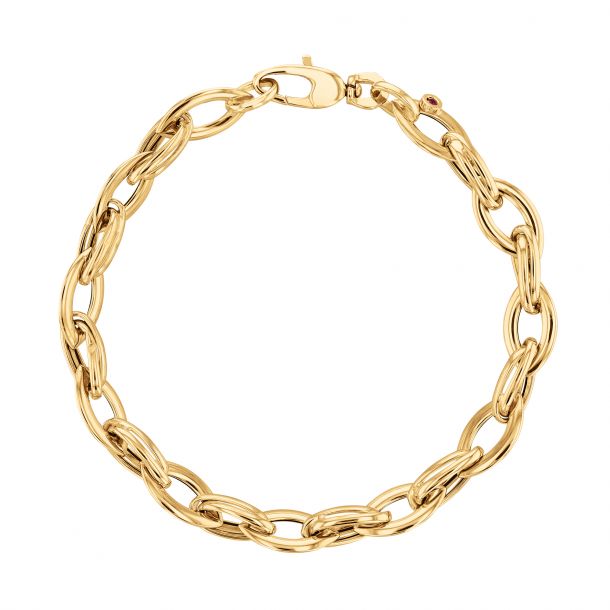 Roberto Coin Designer Gold Almond Link 