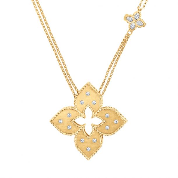 Roberto Coin Venetian Princess Diamond Necklace 1 5ctw Reeds Jewelers