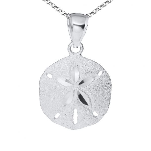 Sand Dollar Sterling Silver Pendant 