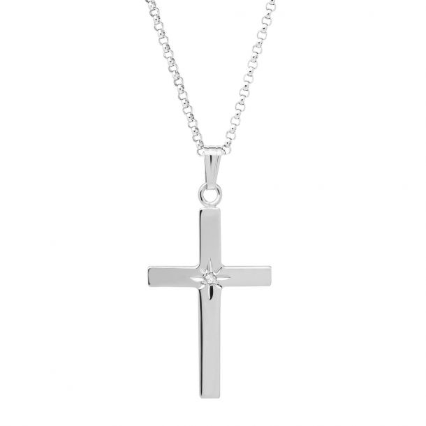 Real 925 Sterling Silver Cross Pendant Necklace Chain .925 SOLID SILVER Jewelry Real 925 Sterling Silver Cross Pendant Necklace Chain .925 SOLID SILVER Jewelry