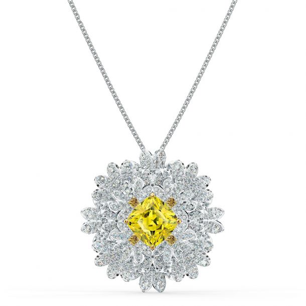Swarovski yellow necklace online