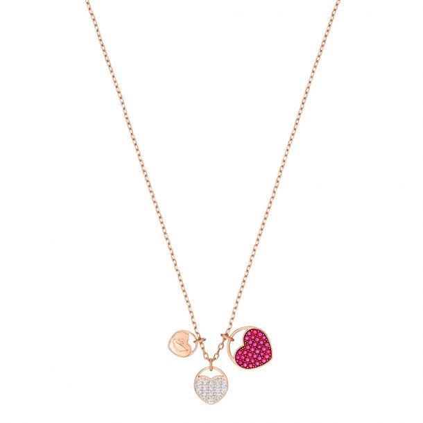 Swarovski Crystal Heart Charm Necklace