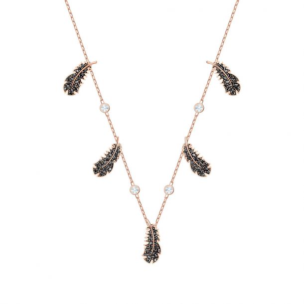 black feather choker